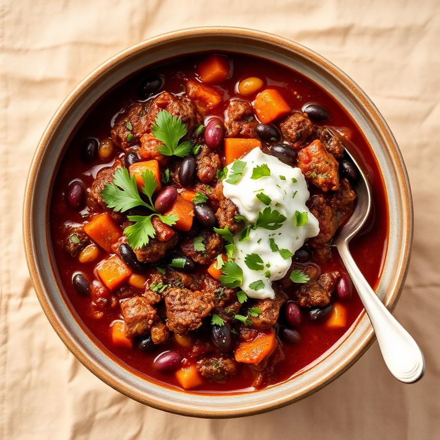 Chili de ternera y frijoles